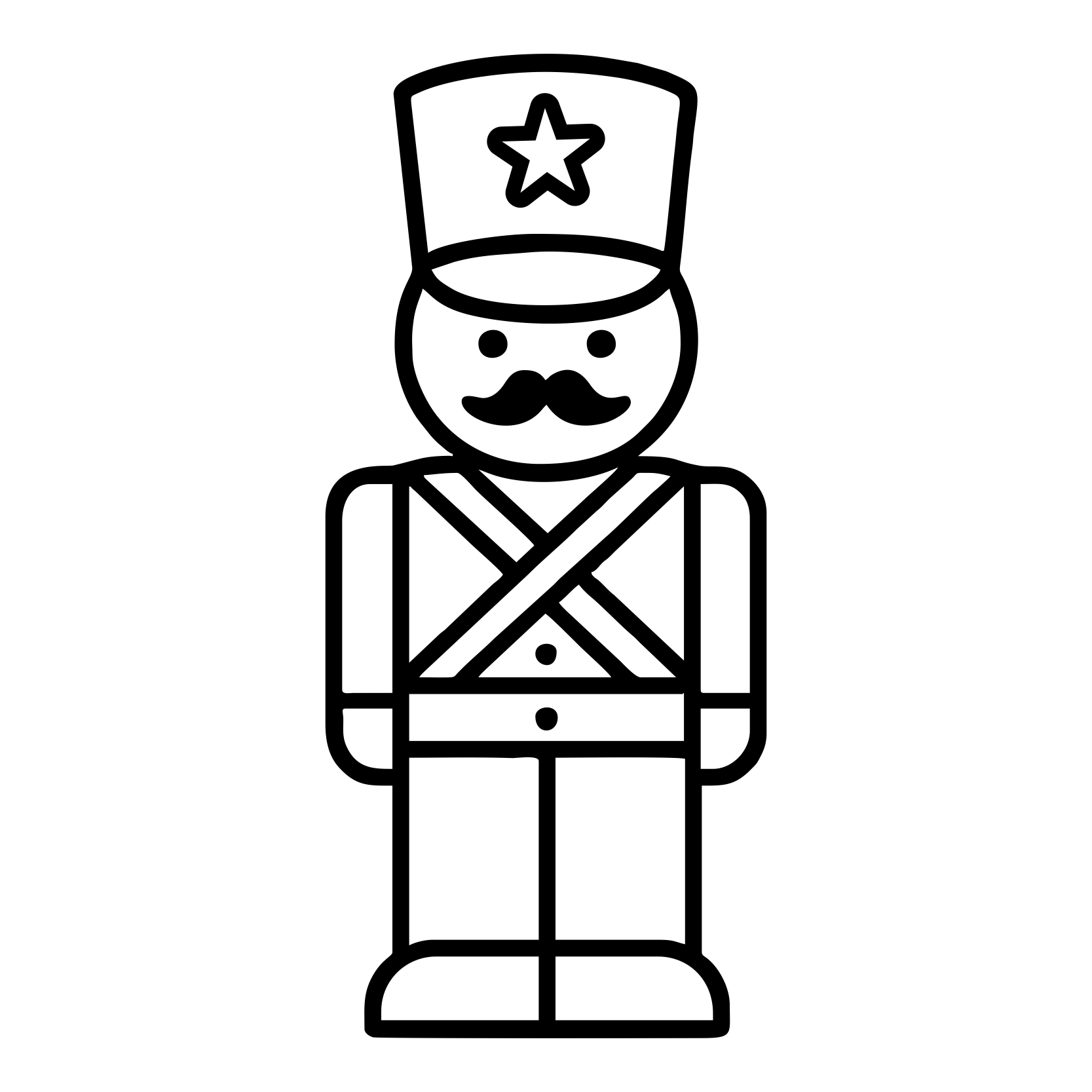 Toy Soldier Outline - Digital File - XCS Friendly Tumbler My Custom Designs PNG