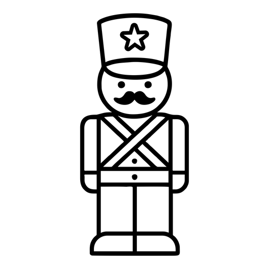 Toy Soldier Outline - Digital File - XCS Friendly Tumbler My Custom Designs PNG