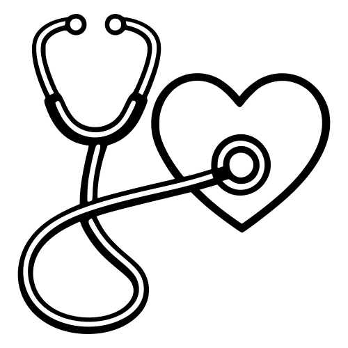 Stethoscope with Heart - Digital File - XCS Friendly Digital My Custom Designs PDF