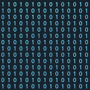 Technology and Digital - Holographic Binary Code Streams Raining Vertically - Pattern - Digital File