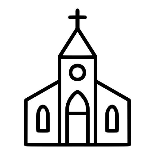 Church Outline - Digital File - XCS Friendly Digital My Custom Designs PDF