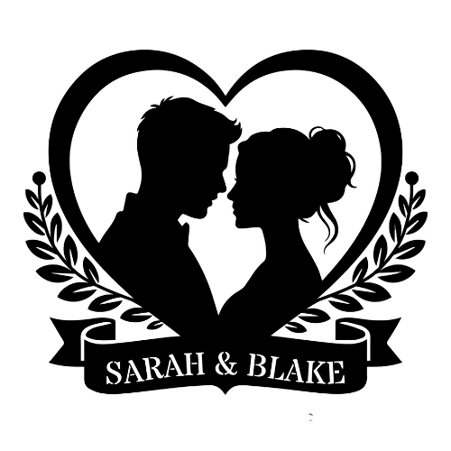 Bride and Groom 3 - Wall / Home Decor - Digital File Digital My Custom Designs ZIP File