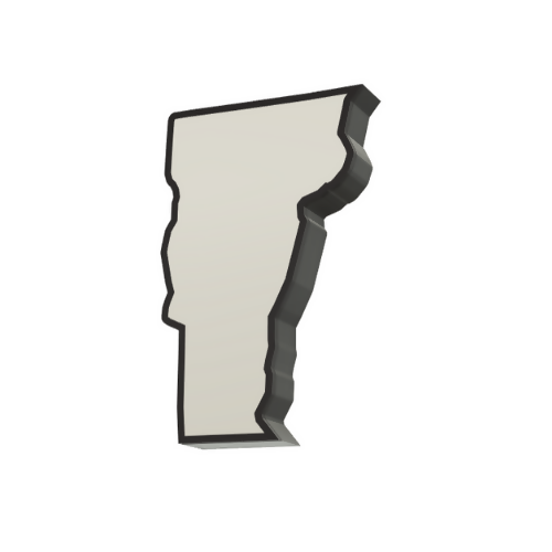 Vermont Wall Lightbox - United States - 3D Print File - Digital File