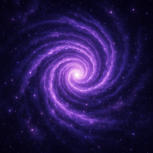 Futuristic and Sci-Fi - Galactic Wormhole Spirals In Electric Lavender - Pattern - Digital File Digital My Custom Designs PDF