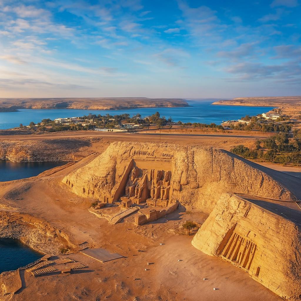 Abu Simbel Temples - Aswan Egypt - Africa - Rendered - Digital File Digital My Custom Designs PDF