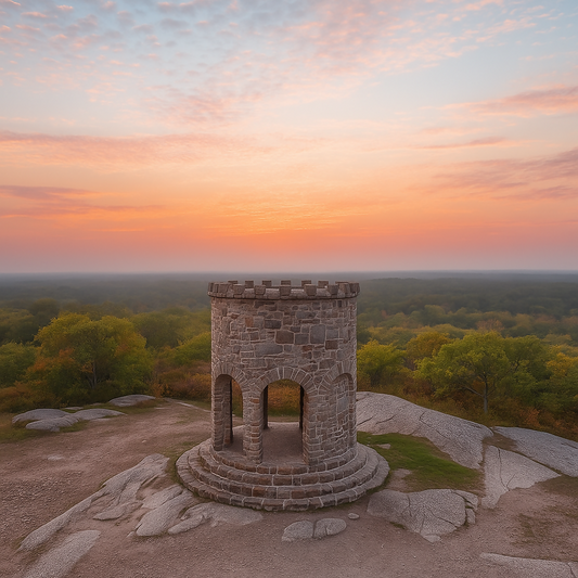 Mount Battie Memorial Tower - Camden Hills State Park - Maine United States - Rendered - Digital File Digital My Custom Designs PDF
