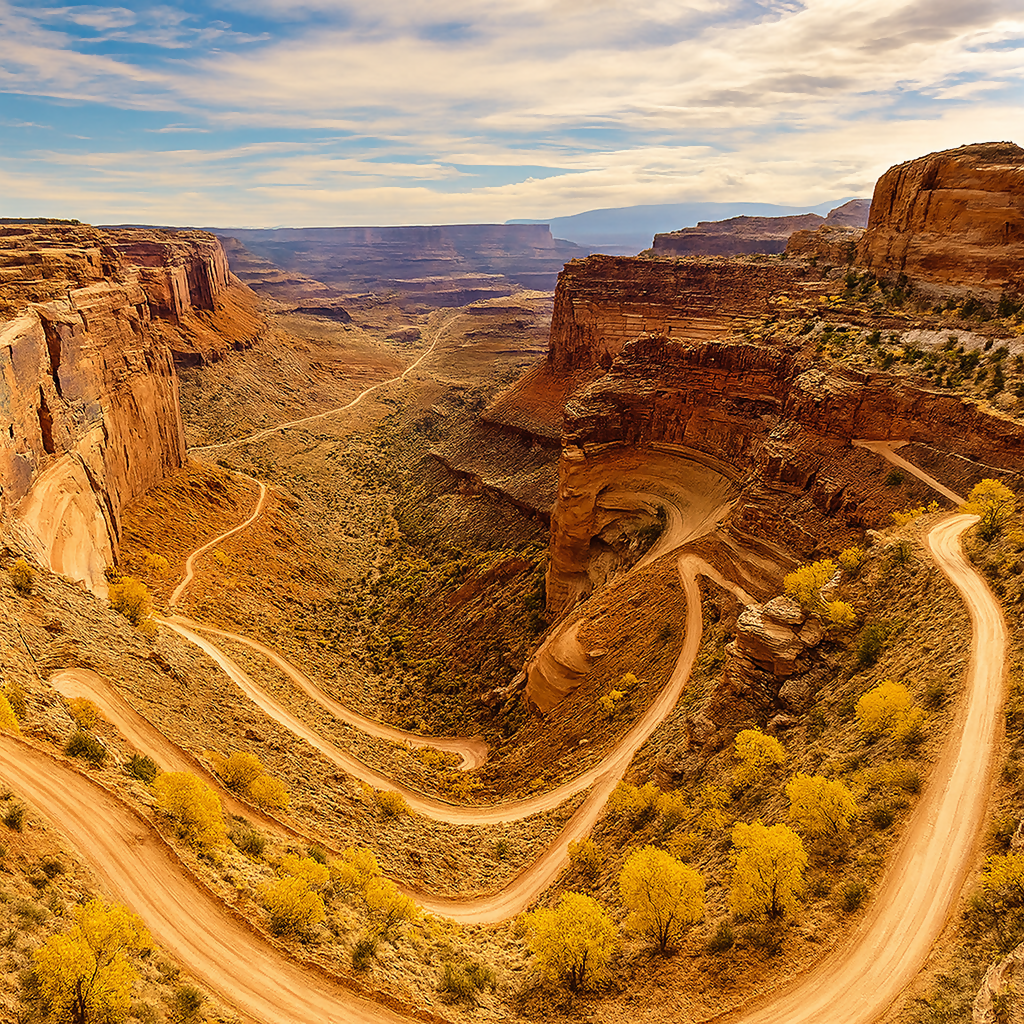 Shafer Trail - Canyonlands National Park - Utah United States - Rendered - Digital File Digital My Custom Designs PDF