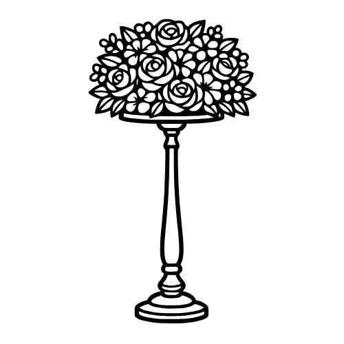 Wedding Centerpiece Sketch - Digital File - XCS Friendly Digital My Custom Designs PDF