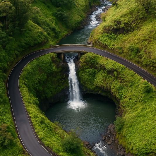 Ke'anae Bridge (Wailua Bridge) - Road to Hana (Maui) - Hawaii United States Rendered - Digital File Digital My Custom Designs PDF