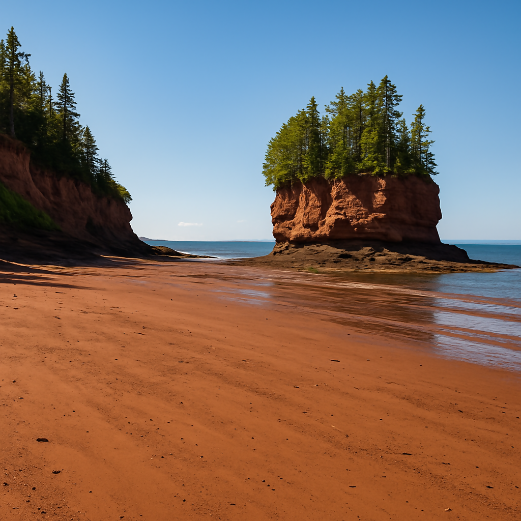 Burntcoat Head Park Red Mudflats - Bay of Fundy - Nova Scotia Canada - Rendered - Digital FIle Digital My Custom Designs PDF