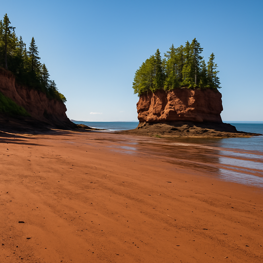 Burntcoat Head Park Red Mudflats - Bay of Fundy - Nova Scotia Canada - Rendered - Digital FIle Digital My Custom Designs PDF