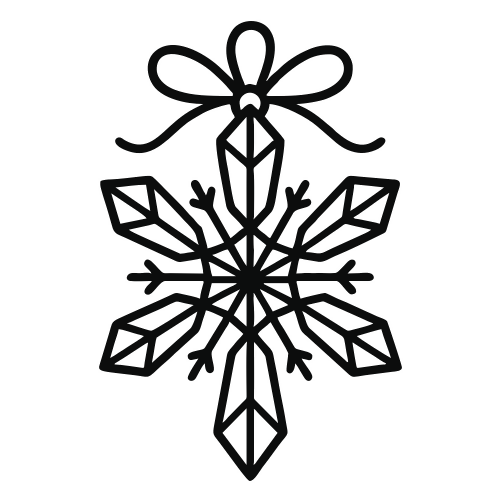 Crystal Snowflake Ornament - Digital File - XCS Friendly Digital My Custom Designs PDF
