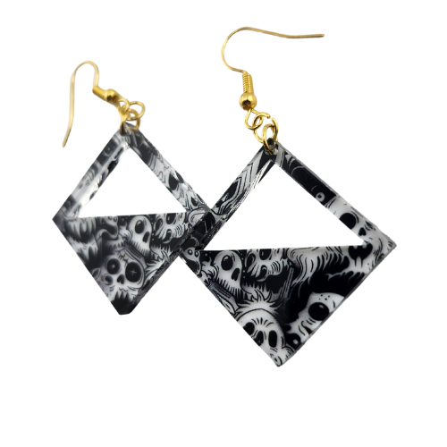 Hyper Triangle Ghoul Earrings