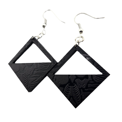 Hyper Triangle Skeleton Parts Earrings