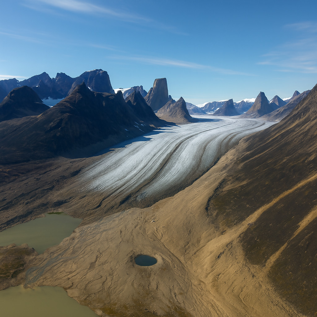 Mount Odin-Auyuittuq National Park - Baffin Island - Nunavut Canada - Rendered - Digital File Digital My Custom Designs PDF