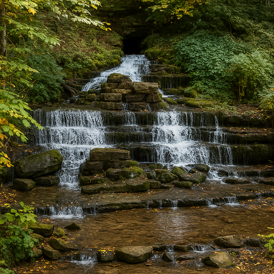 Fulling Mill Falls - Shaker Village of Pleasant Hill - Kentucky United States - Rendered - Digital File Digital My Custom Designs PDF