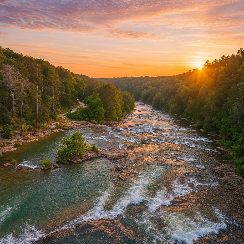 Little River Canyon National Preserve - Alabama United States - Rendered - Digital File Digital My Custom Designs PDF