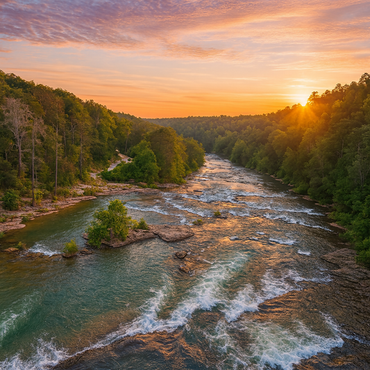 Little River Canyon National Preserve - Alabama United States - Rendered - Digital File Digital My Custom Designs PDF