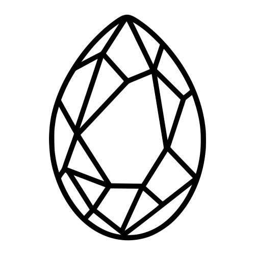 Crystal Egg Outline - Digital File - XCS Friendly Digital My Custom Designs PDF