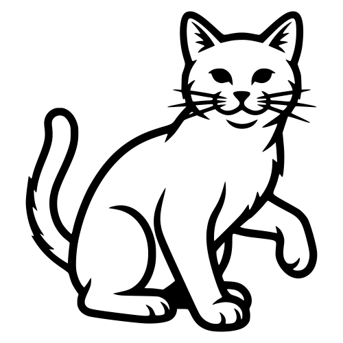 American Bobtail Silhouette - Digital File - XCS Friendly Digital My Custom Designs PDF