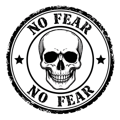 Urban Grunge Retro - No Fear - T Shirt Design - Digital File Digital My Custom Designs 300 DPI PNG