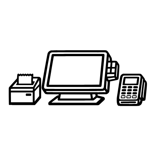 POS System Sketch - Vector Graphics - Digital File