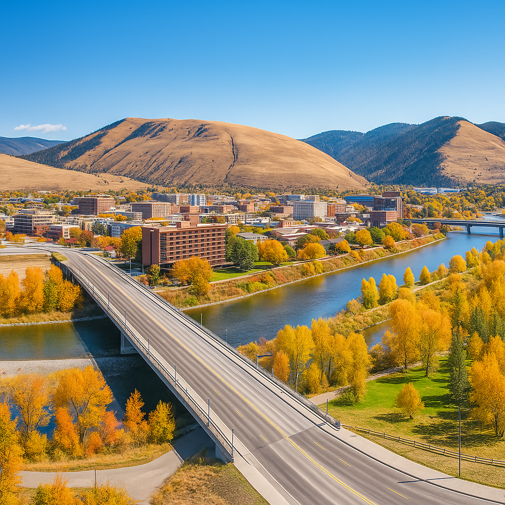 Beartracks Bridge - Missoula - Montana United States - Rendered - Digital File Digital My Custom Designs PDF