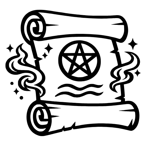Enchanted Scroll Sketch - Vector Graphics - Digital File Digital My Custom Designs PDF