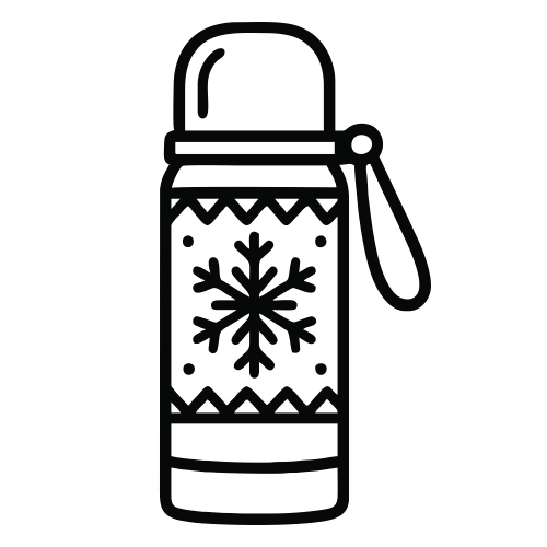Thermos Bottle Winter Edition - Digital File - XCS Friendly Digital My Custom Designs PDF