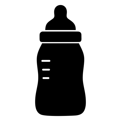 Baby Bottle Silhouette - Vector Graphics - Digital File Digital My Custom Designs PDF
