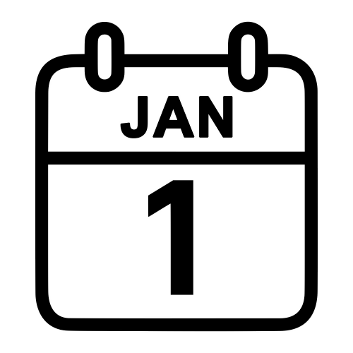 Calendar With January 1 - Digital File - XCS Friendly Digital My Custom Designs PDF