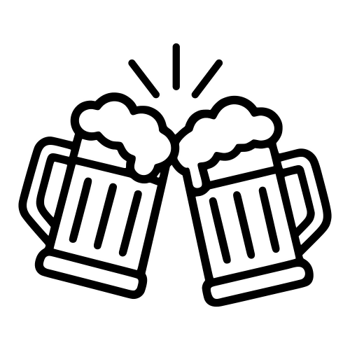 Beer Mug Clinking - Digital File - XCS Friendly Digital My Custom Designs PDF