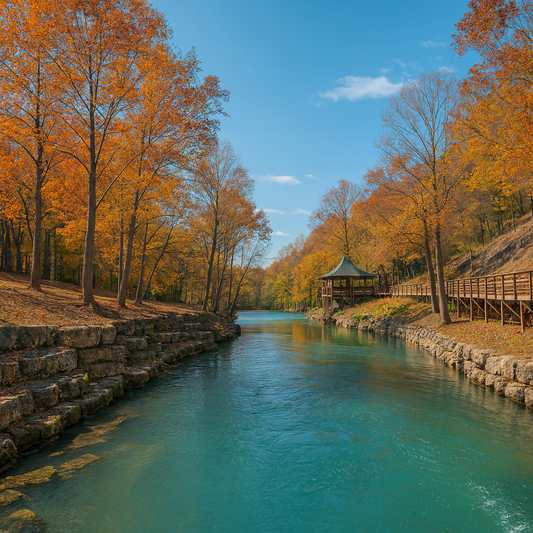 Blue Spring Heritage Center - Eureka Springs Historic District - Arkansas United States - Rendered - Digital File Digital My Custom Designs PDF