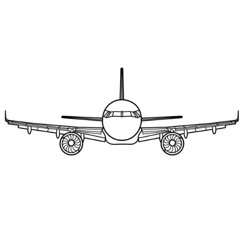 Airbus A320 - Wall Home Decor - Digital File Digital My Custom Designs ZIP File