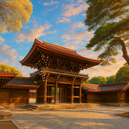 Meiji Shrine - Tokyo Japan - Asia - Rendered - Digital File Digital My Custom Designs PDF