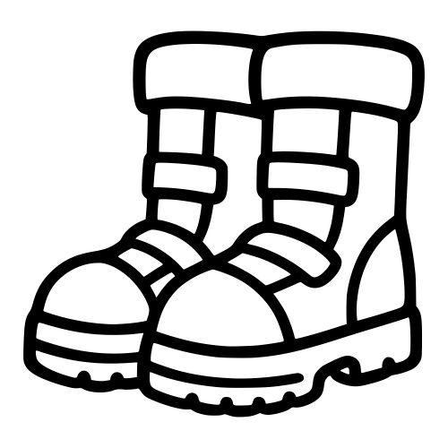 Astronaut Boots Outline - Digital File - XCS Friendly