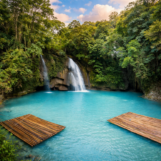 Kawasan Falls - Cebu Philippines - Asia - Rendered - Digital File Digital My Custom Designs PDF