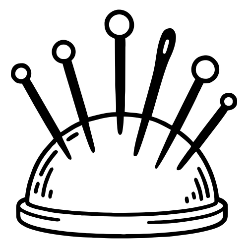 Sewing Pins In Cushion - Digital File - XCS Friendly Digital My Custom Designs PDF