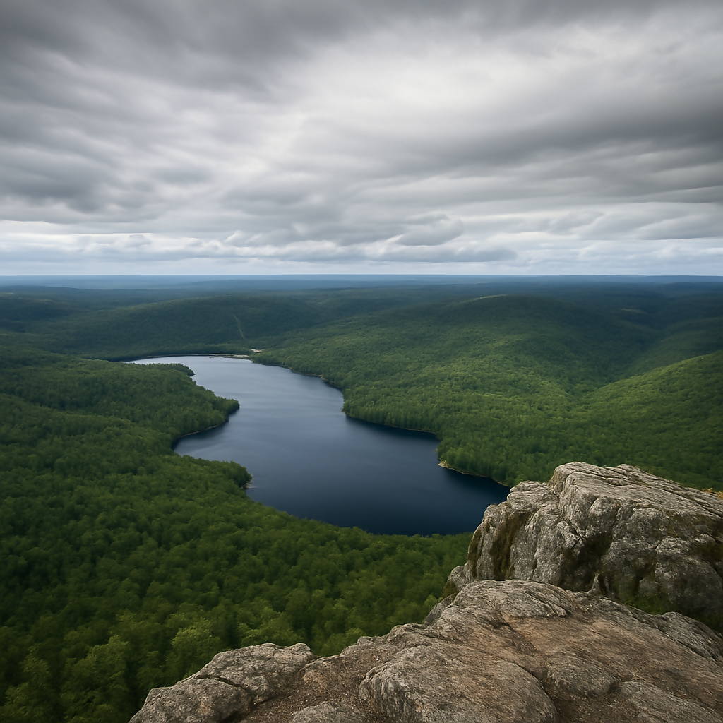 Mount Carleton Viewpoint - Provincial Park - New Brunswick Canada - Rendered - Digital File Digital My Custom Designs PDF