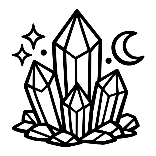 Magic Crystal Sketch - Vector Graphics - Digital File Digital My Custom Designs PDF