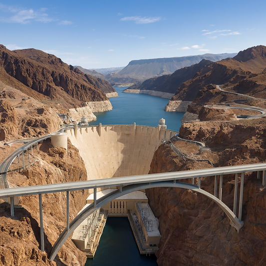 Hoover Dam - Nevada United States - Rendered - Digital File Digital My Custom Designs PDF