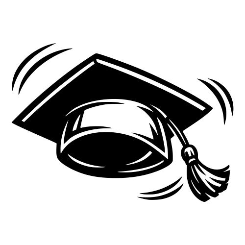 Graduation Cap Tossed - Vector Graphics - Digital File Digital My Custom Designs PDF