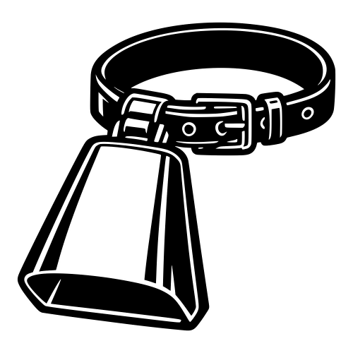 Cowbell with Strap - Vector Graphics - Digital File Digital My Custom Designs PDF