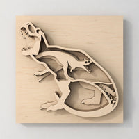 T - Rex - Layered Nature Design - Dinosaur - Digital File Digital My Custom Designs