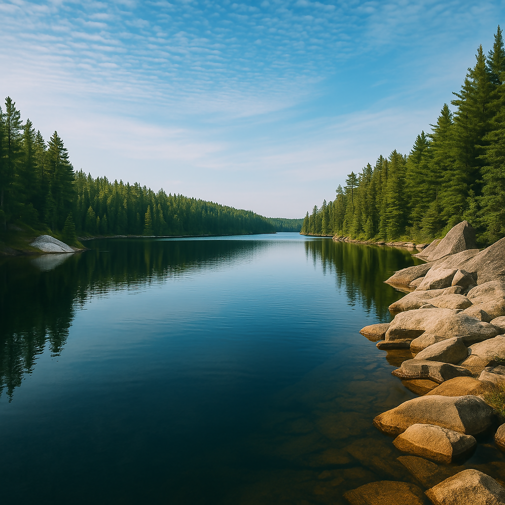 Slim Lake - Boundary Waters Canoe Area Wilderness - Minnesota United States - Rendered - Digital File Digital My Custom Designs PDF