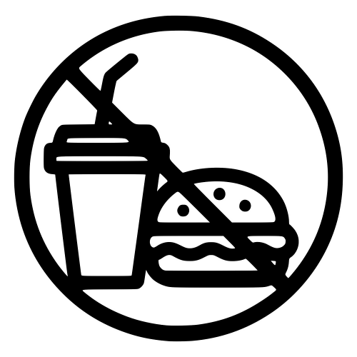 No Food Or Drink Symbol - Digital File - XCS Friendly Digital My Custom Designs PDF
