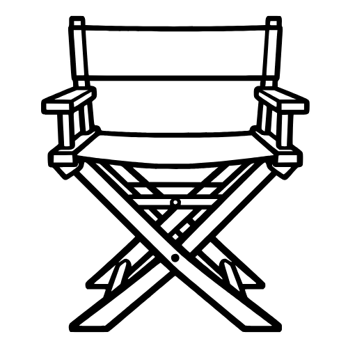 Director Chair Sketch - Vector Graphics - Digital File
