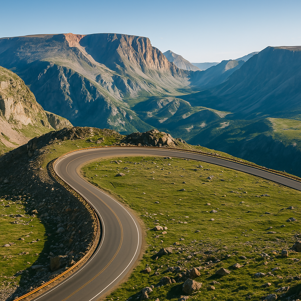 Beartooth Highway - Montana United States - Rendered - Digital File Digital My Custom Designs PDF