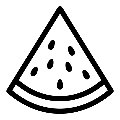 Watermelon Slice - Digital File - XCS Friendly Digital My Custom Designs PDF