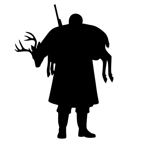 Hunter with Deer - Digital File - XCS Friendly